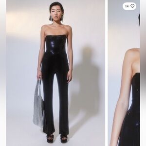 Urban Outfitters spotlight sequin corset jumpsuit black medium